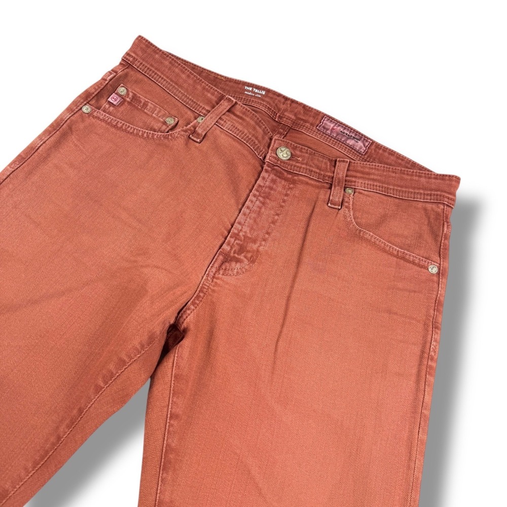 Adriano Goldschmied Jeans The Tellis Modern Slim Fit Jeans Mens Size 32x34 Brick - Picture 4 of 11